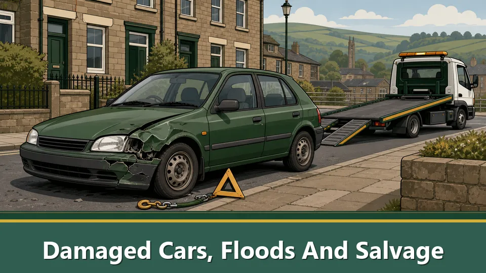 Damaged Cars, Floods And Salvage